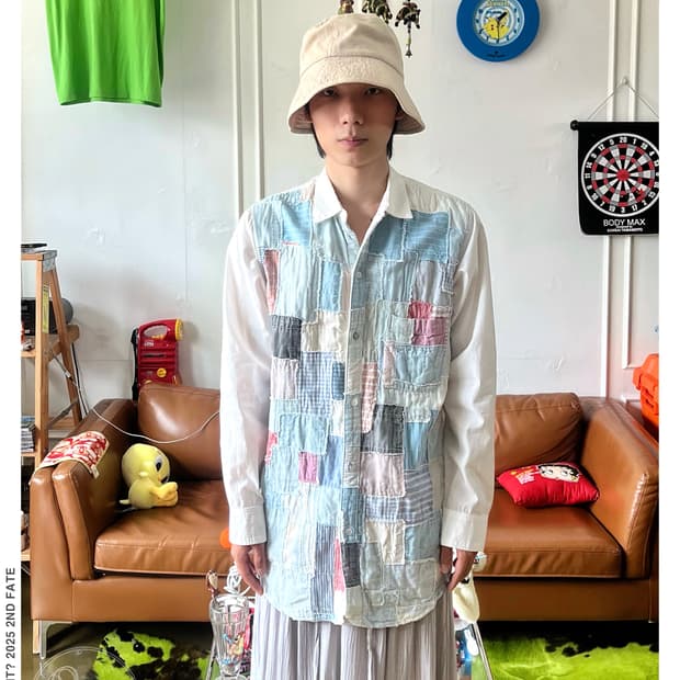 FUNSET OF ART Boro Patch-Work Shirt