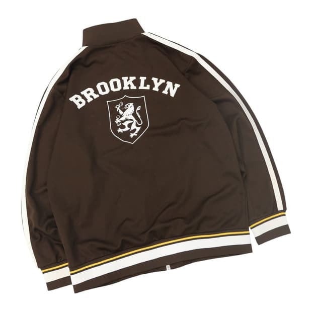 브루클린 인더스트리 빈티지 브라운 사이드라인 트랙탑 (L)