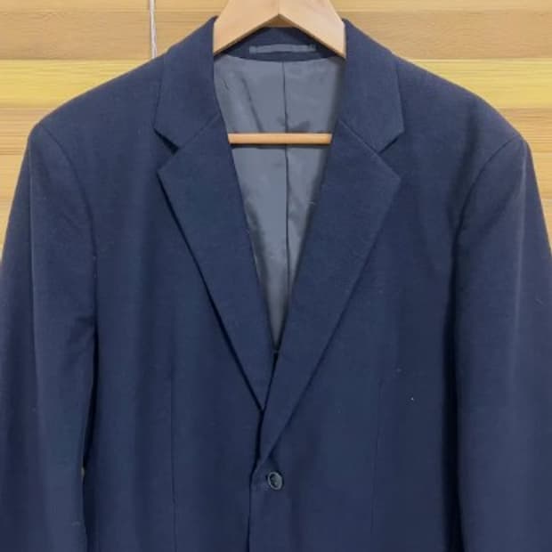 띠어리 남성 네이비울코튼혼방자켓 40