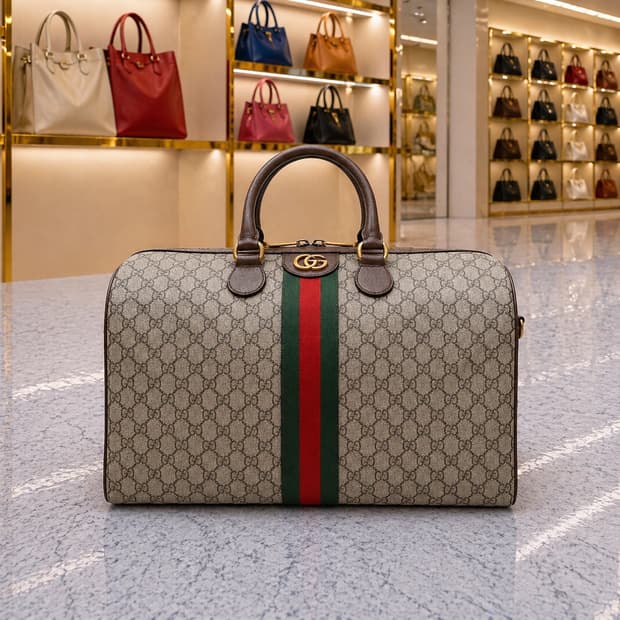 [S급] 구찌 사보이 GG 수프림 캔버스 더플백 미디엄 판매합니다!!!