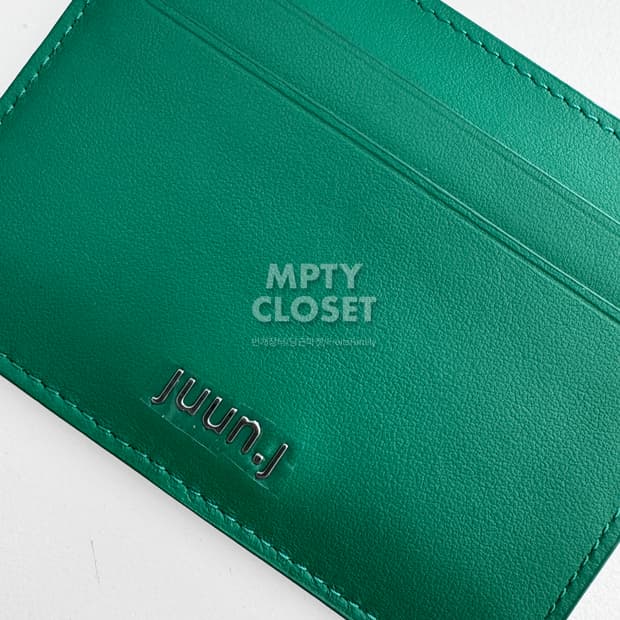 준지 레더 카드지갑 그린