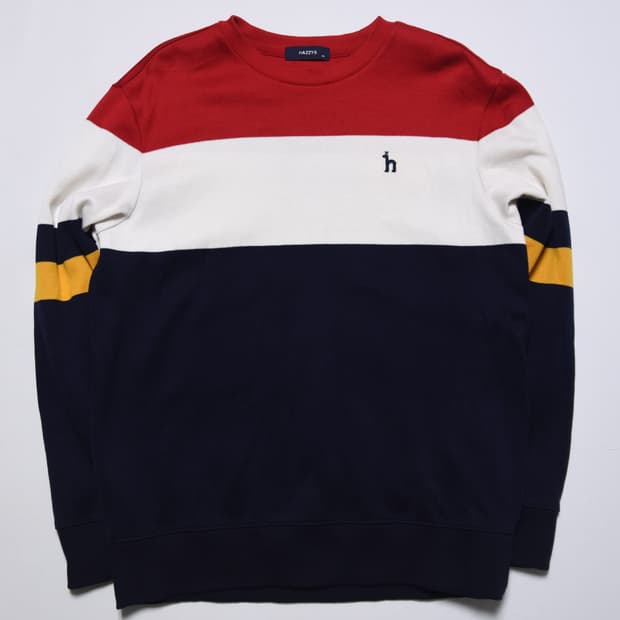 헤지스 남성 배색 맨투맨 95