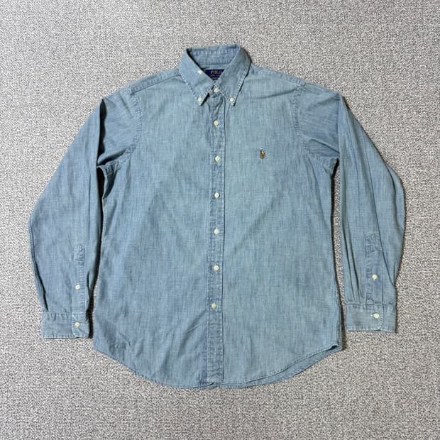 [정품 QR] 폴로 랄프로렌 샴브레이 셔츠 M