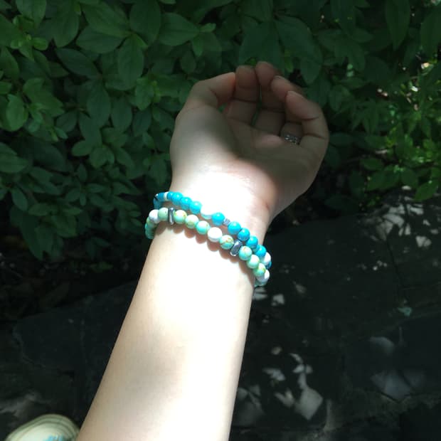 mint peace bracelet