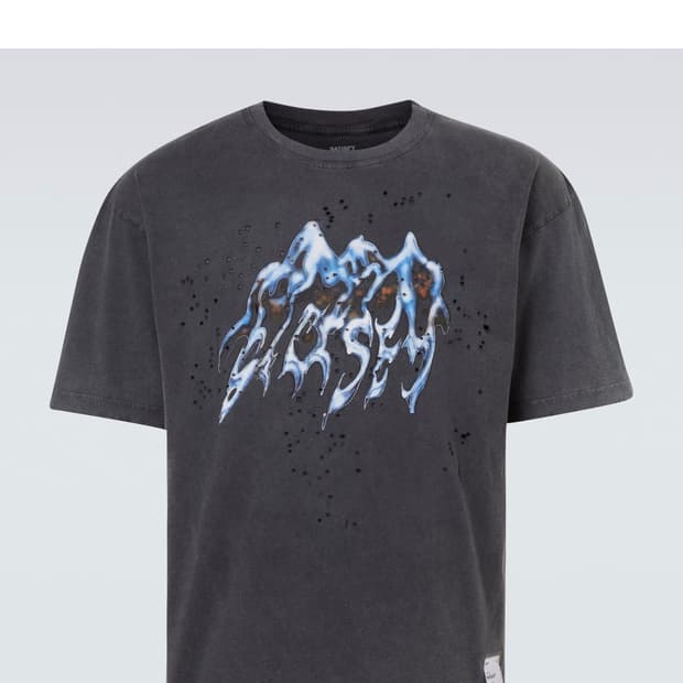 (XL/L/M)25fw 새티스파이 모스테크 로고 티셔츠