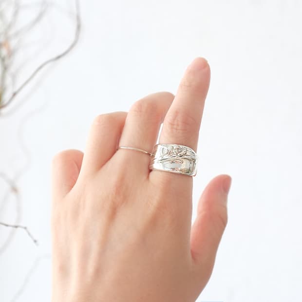 1950s 빈티지스푼으로 제작된 빈티지반지 스푼링 101680