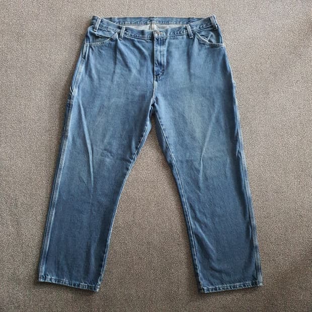 빅 사이즈 디키즈 카펜터 헤비 캔버스 빈티지 데님 팬츠 No.15