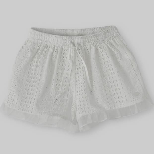 오로 프릴 펀칭 쇼츠 팬츠