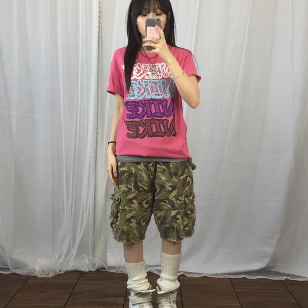 Nike Pink Logo Graphic Tee