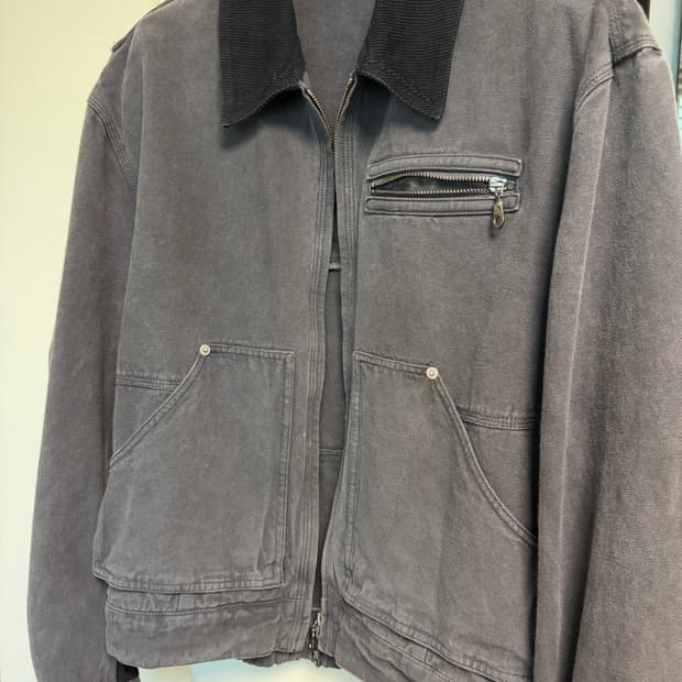 쿠어 오버 다잉 페이디드 워크 자켓