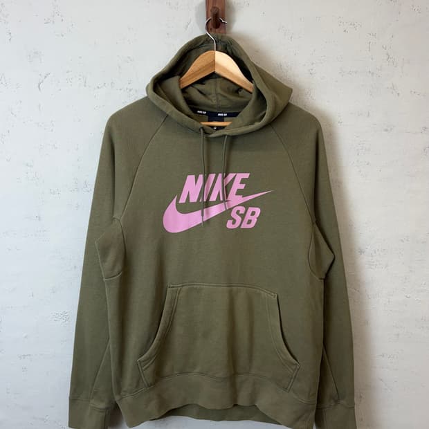나이키SB 빅로고 카키 후드티