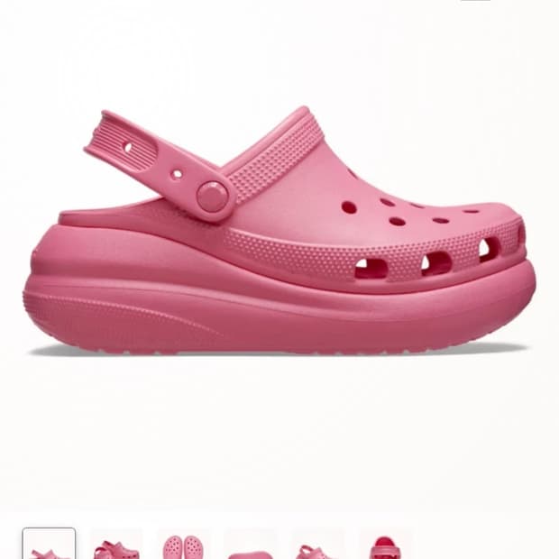 크록스 플랫폼 핑크 230-235