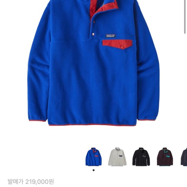 파타고니아 신칠라 패시지 블루 s