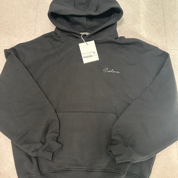 인사일런스 엠브로이더리 로고 후디 BLACK