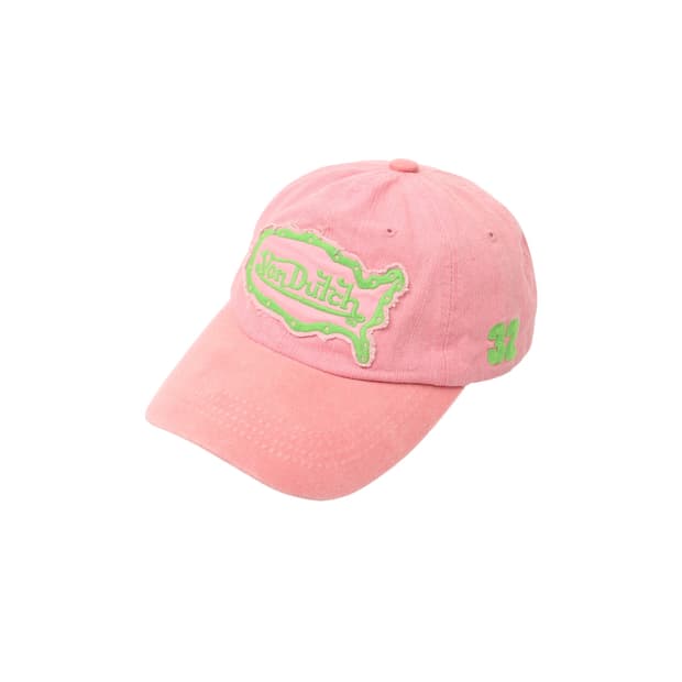 본더치 핑크 로고 캡