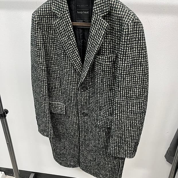 105) 마에스트로 딥그린 트위드 울코트 