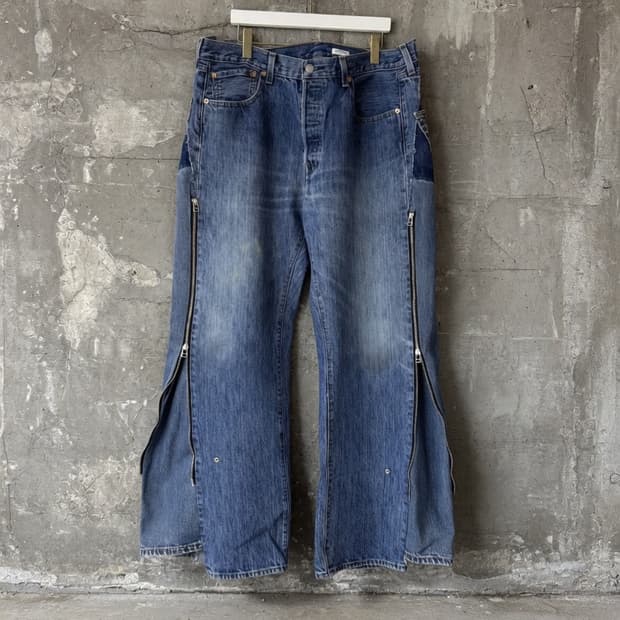 OLDPARK BAGGY JEANS, BLUE L