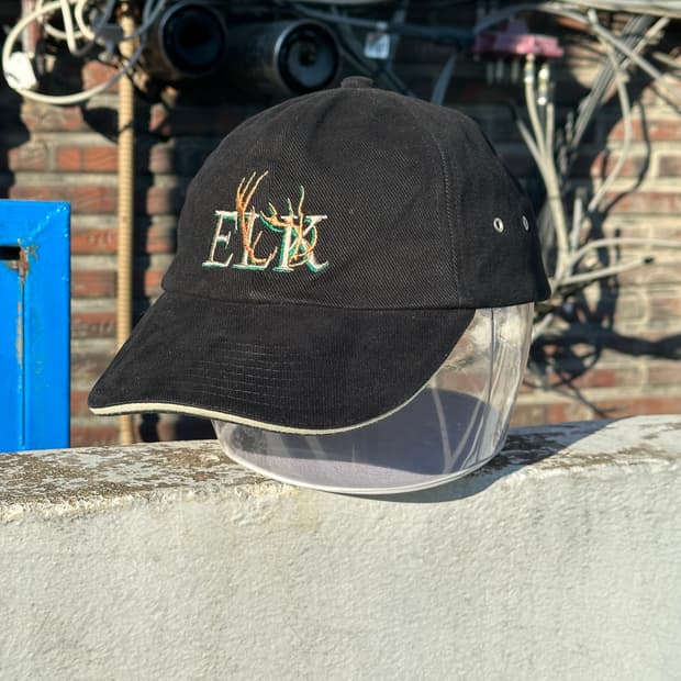 [F] 00s 아담스 빈티지 블랙 볼캡 모자