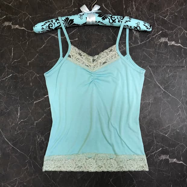 Mint Crystal Sequin Tank top