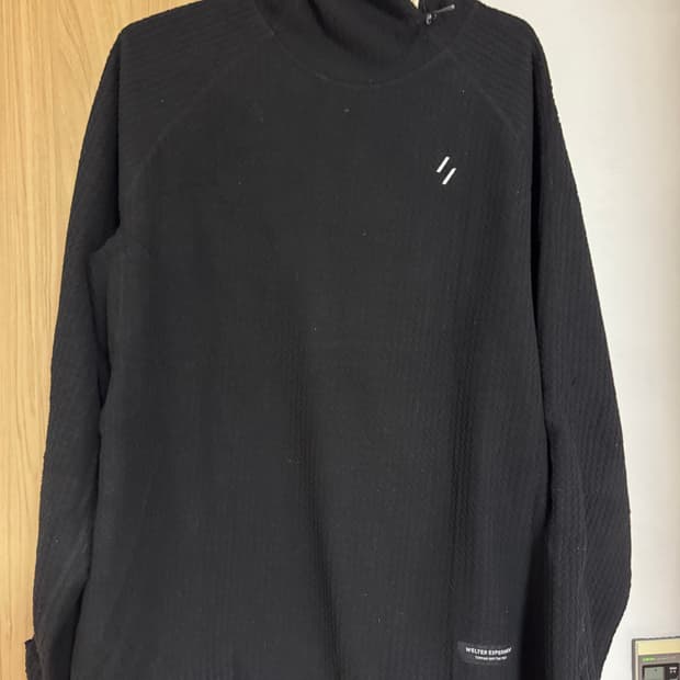 웰터익스페리먼트 풀오버 플리스후드