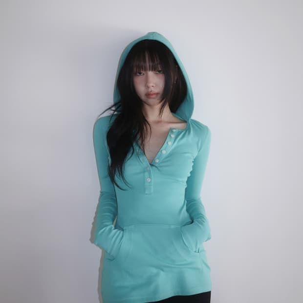CLaddA 클라따 후드티 후디 아쿠아 민트