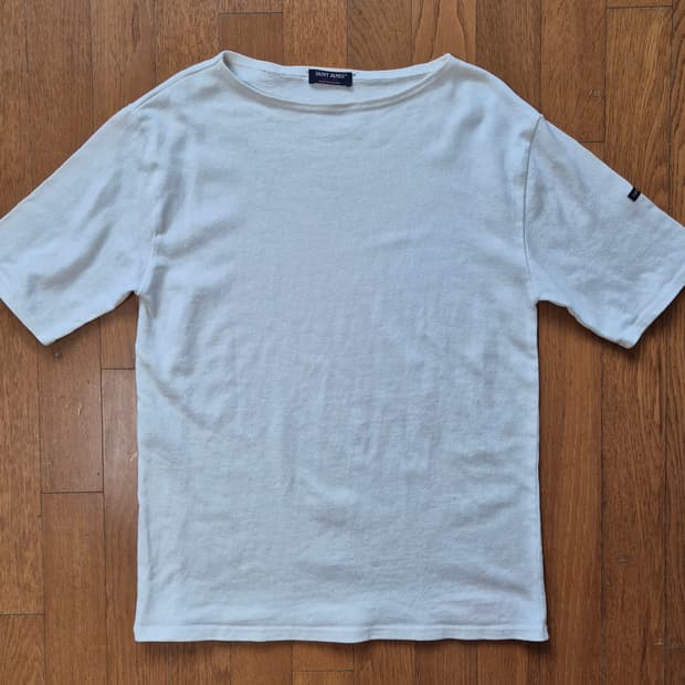 [38]세인트제임스 흰색 반팔 티셔츠