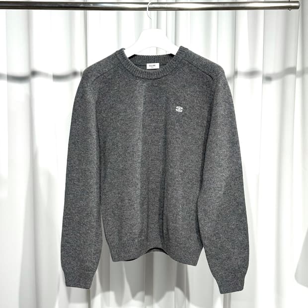 (L) 셀린느 트리옹프 울 크루넥 스웨터 니트