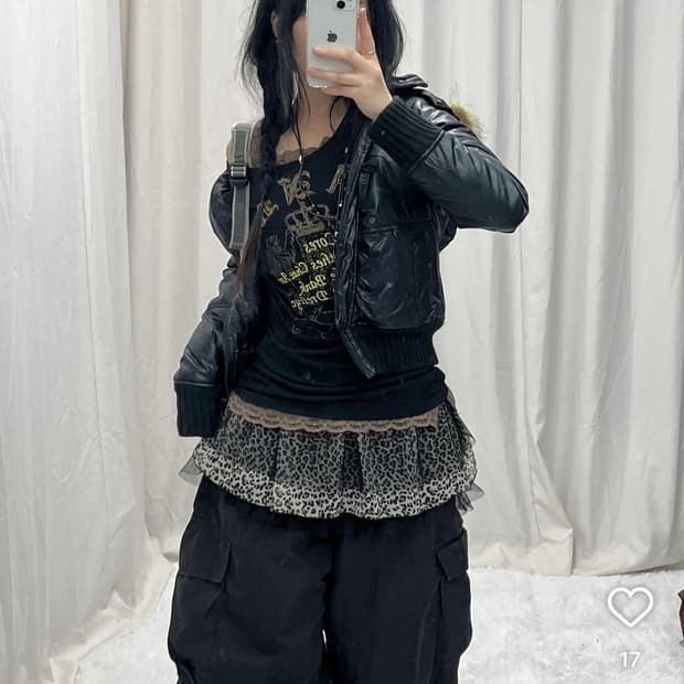 선가든파티 퍼패딩 카고팬츠