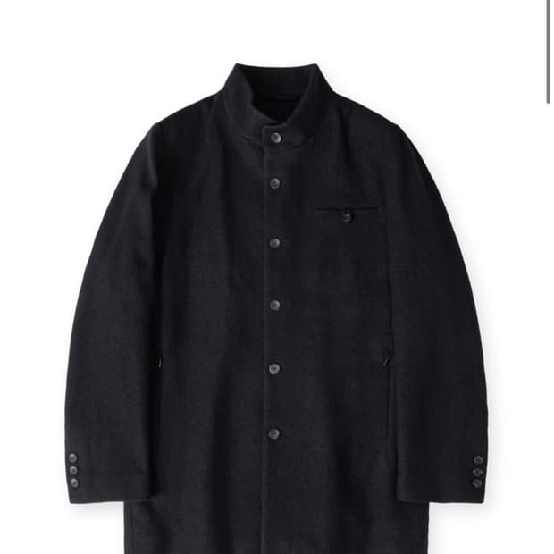 해칭룸 Stand Collar Coat Black(구매)