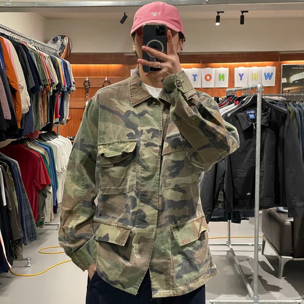 빈티지 밀리터리 BDU 야상 필드 자켓