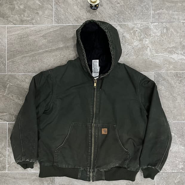 (XL) 칼하트 후드 덕 액티브 자켓 J130 MOS 모스그린