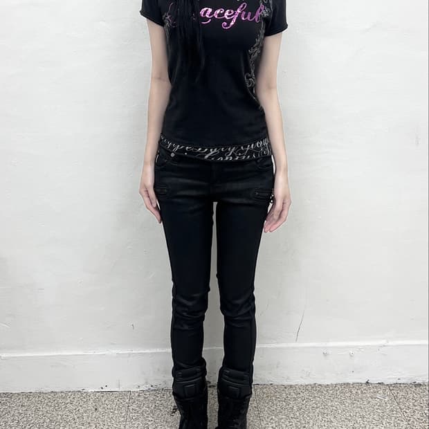 Midas lettering layered damaged short sl