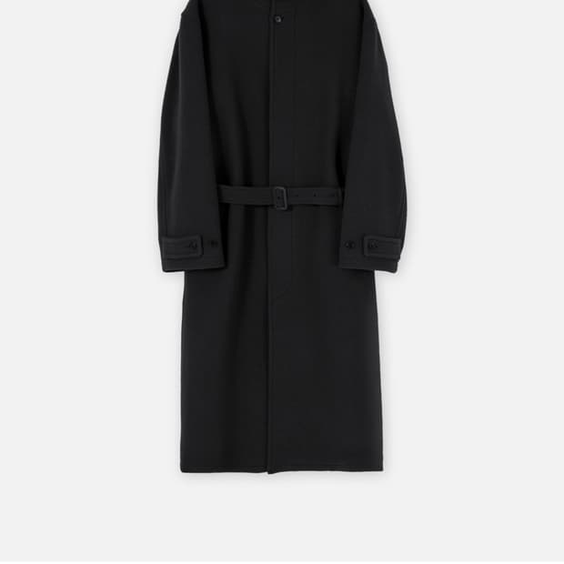 브라운야드 퓨어 울 스탠드 카라 코트 5사이즈