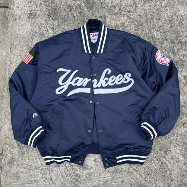 [XL~XXL] 마제스틱 뉴욕양키즈 스타장 바시티자켓