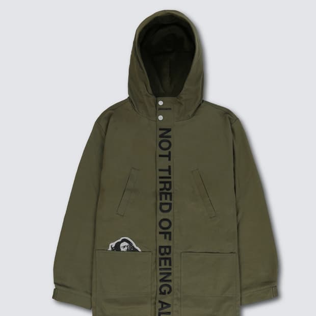 [새상품] pleasures 플레져스 피쉬테일 야상 자켓 L