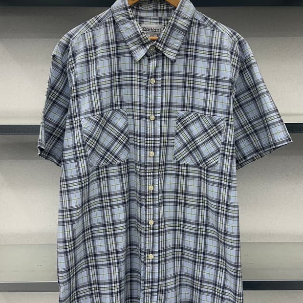 (2XL)칼하트 체크 반팔셔츠-M1963