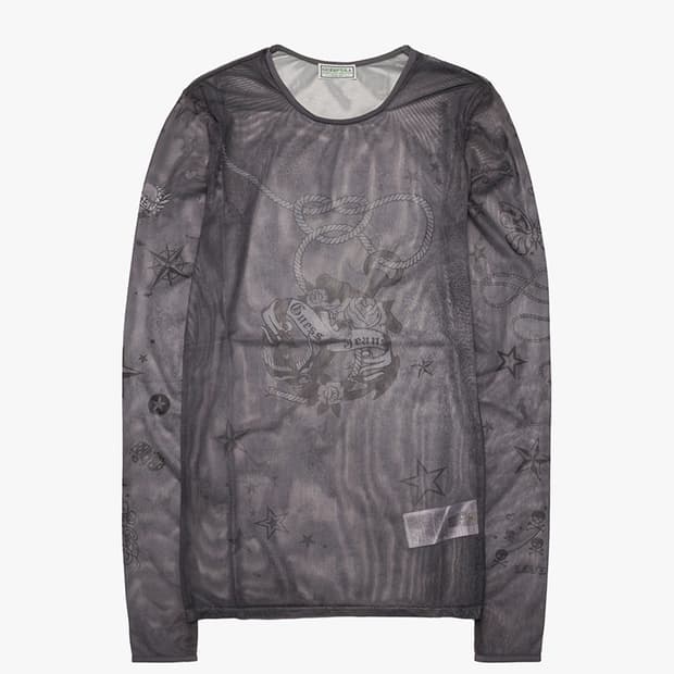 게스 USA 메쉬 LS Stretch Tee