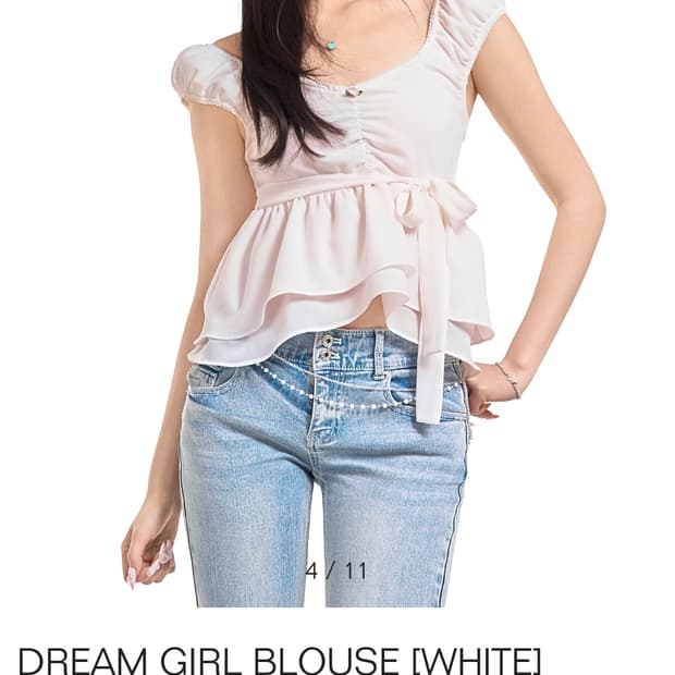 포어링 드림걸 블라우스 m