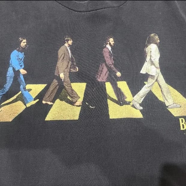 1996 비틀즈 애비로드 빈티지티셔츠