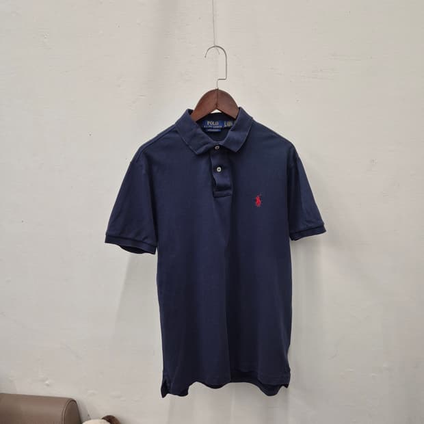 폴로 랄프로렌 커스텀슬림핏 카라 반팔 S