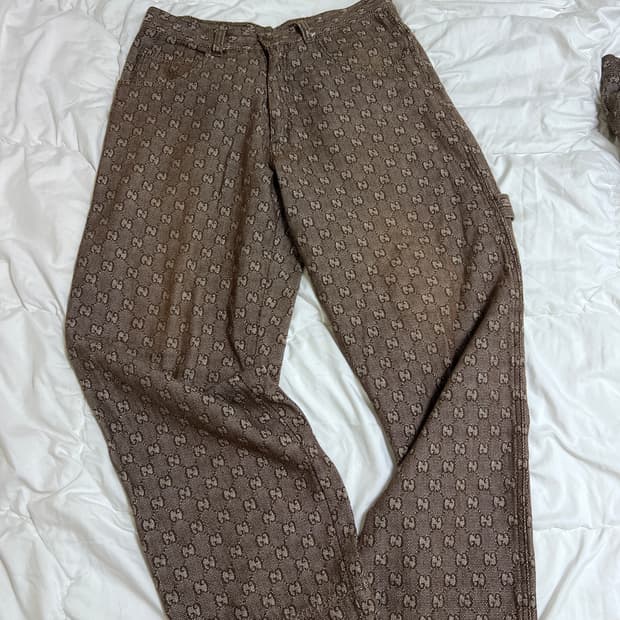 구찌 빈티지 셔츠자켓, 카펜터팬츠 셋업