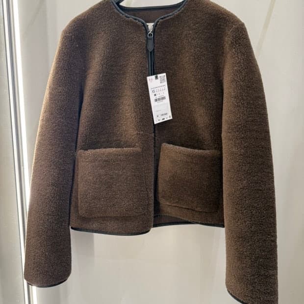 자라 시어링 뽀글이 퍼 자켓