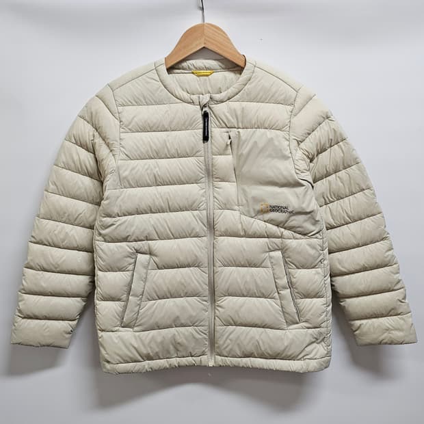 키즈 내셔널지오그래픽 구스다운 경량패딩 140