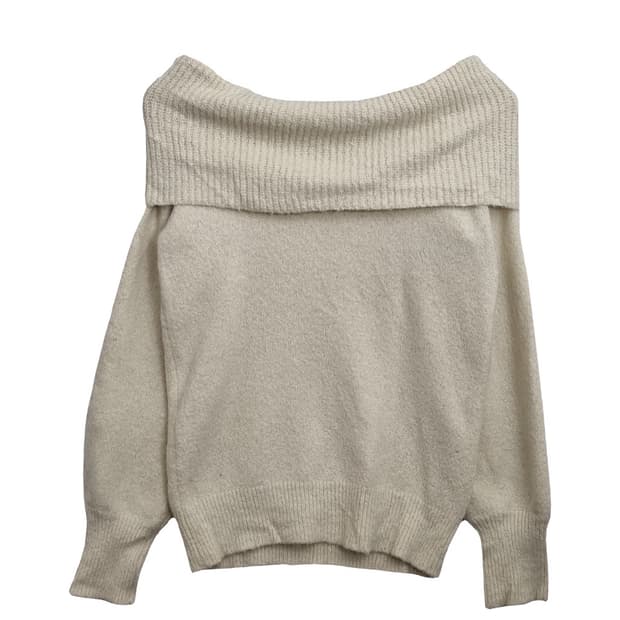 인덱스 크림 오프숄더 니트 