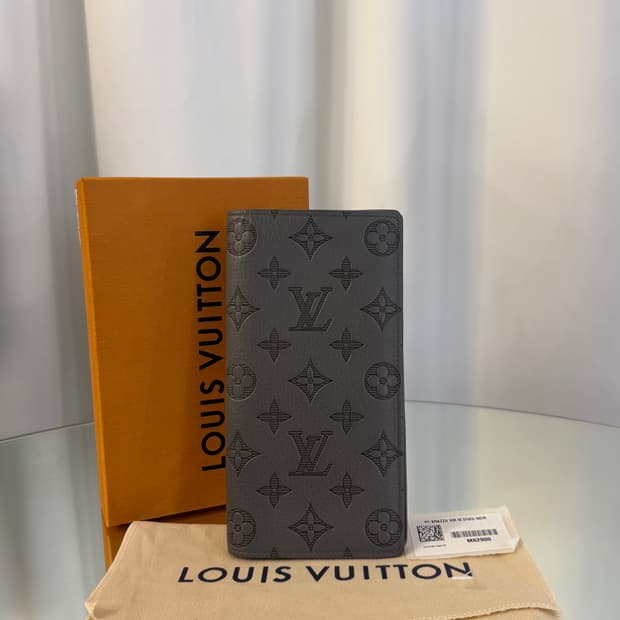 루이비통 쉐도우 모노그램 레더 브라짜 월릿 장지갑, 