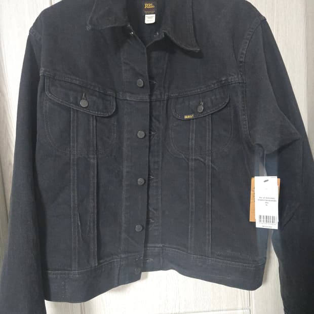 RRL 271 블랙 데님 트러커 자켓 XL 택채 새상품