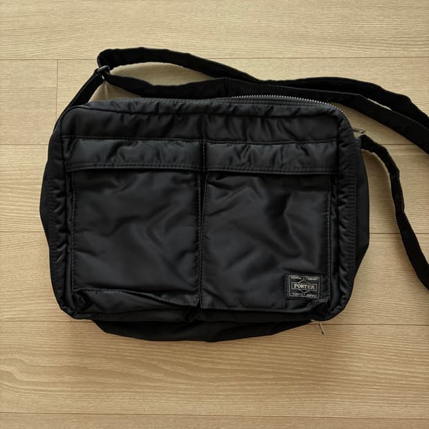 요시다포터 porter 탱커 숄더백 블랙 라지 L (미사용에 가까움)