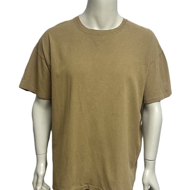 미군 카키색 라운드 반팔 티셔츠 (XL) (24) (만원샵)