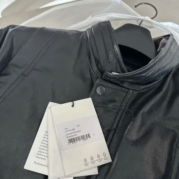 22fw 르메르 레더 블루종 L