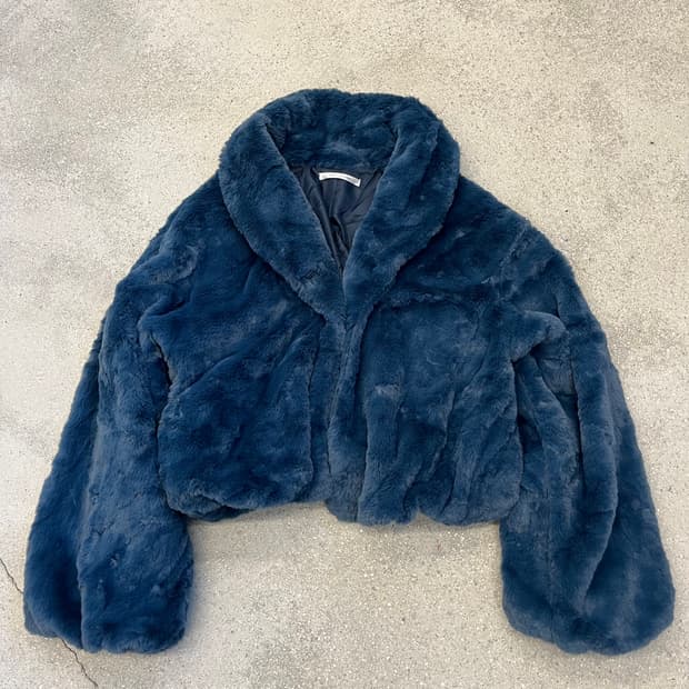 RETRO GALLERY 페이크 퍼 자켓